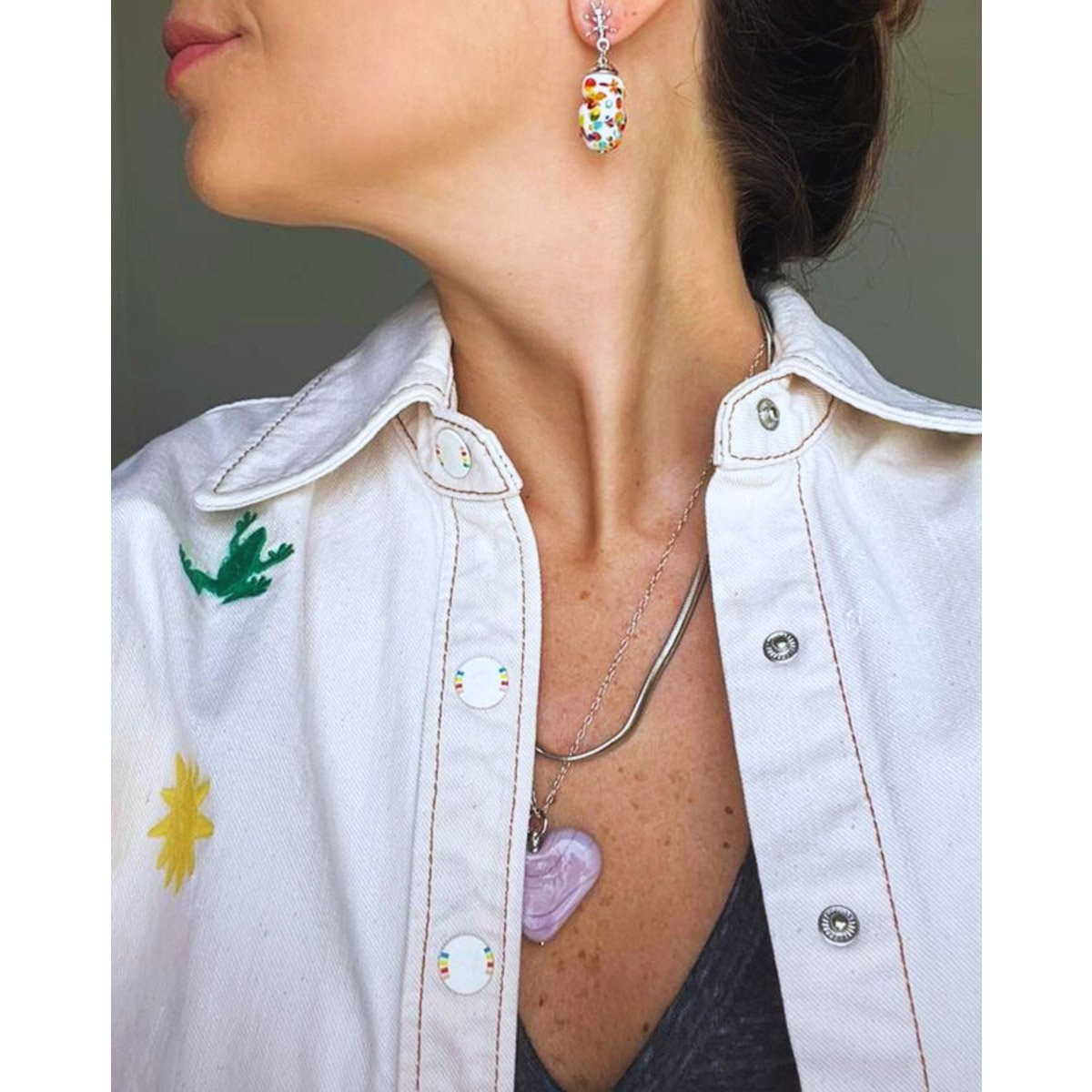Colar Chic Chain Snake Prateado Prata 3