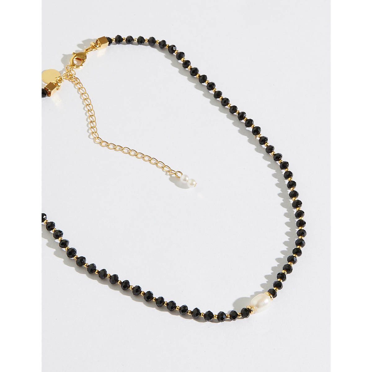 Colar Candy Pearls Cristal Preto E Pérola Barroca Preto 3