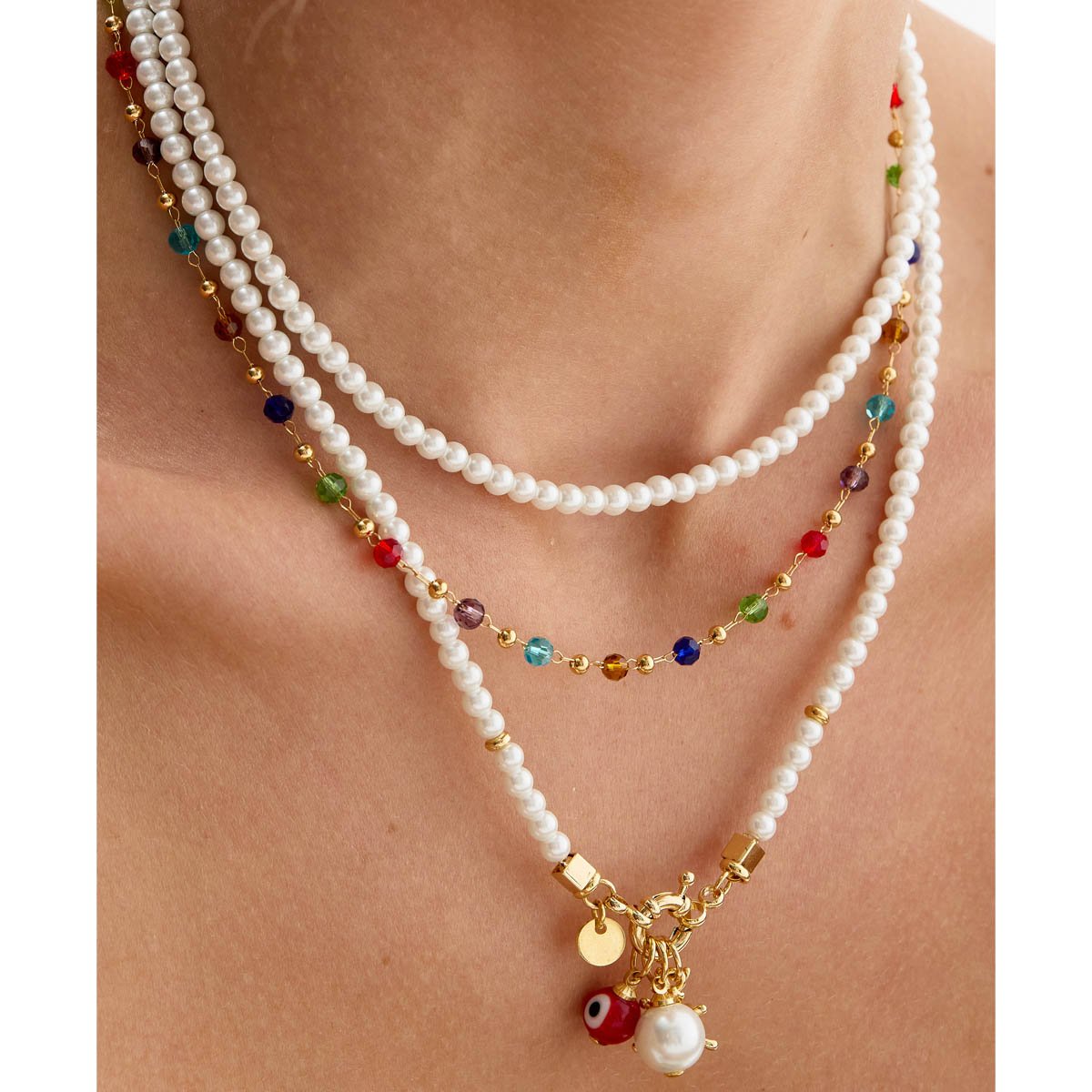 Colar Choker Multicolor - Semijoia Multicores 3