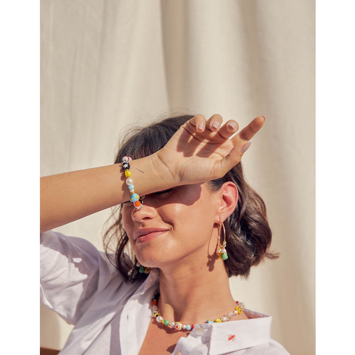 Pulseira Happy Zone Pingentes Murano Multicores 3