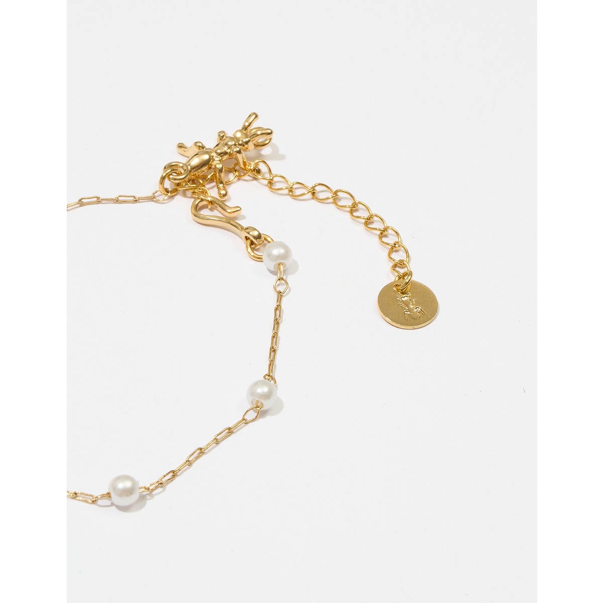Kit com 3 Pulseiras Pérola e Formigas - Semijoia Dourado 4