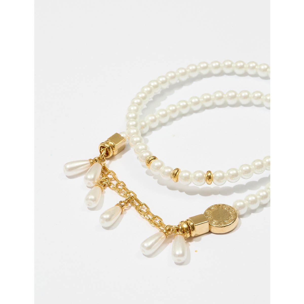Kit com 3 Pulseiras Pérola e Formigas - Semijoia Dourado 5