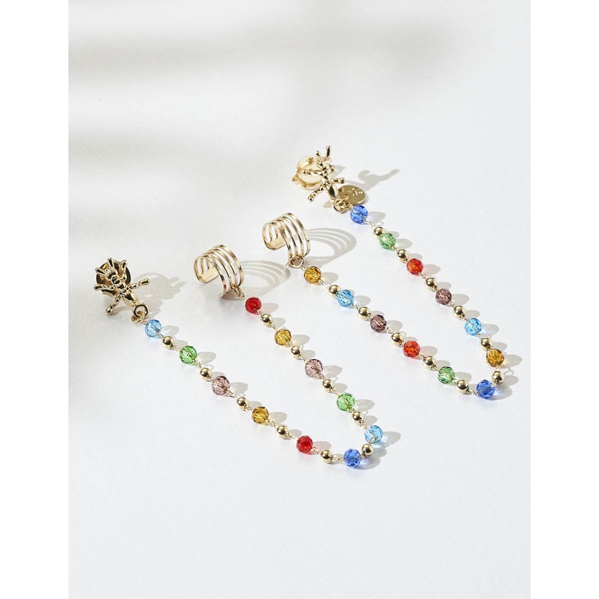 Brinco + Piercing Multicolor Multicores 3