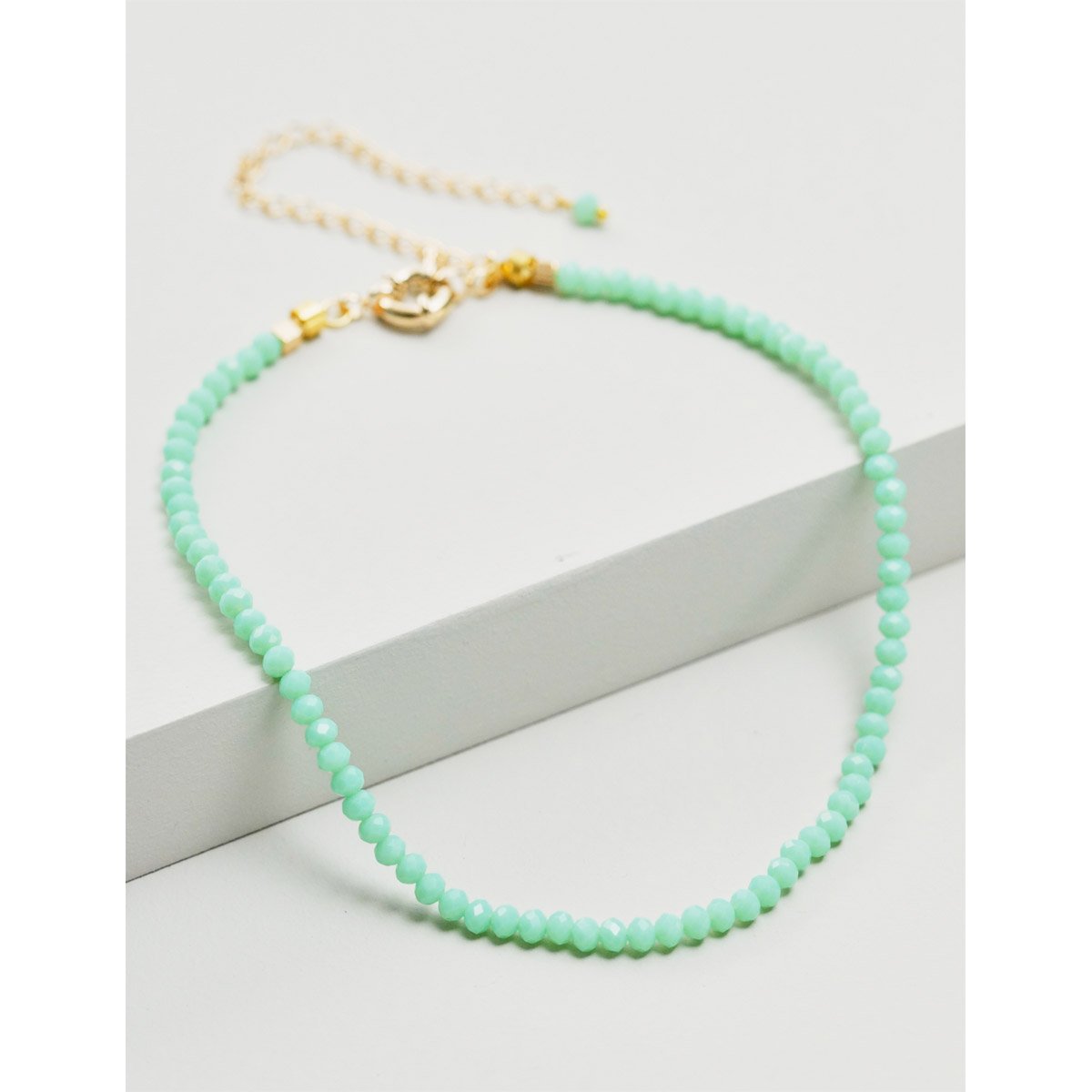 Colar Choker Cristais Candy Verde