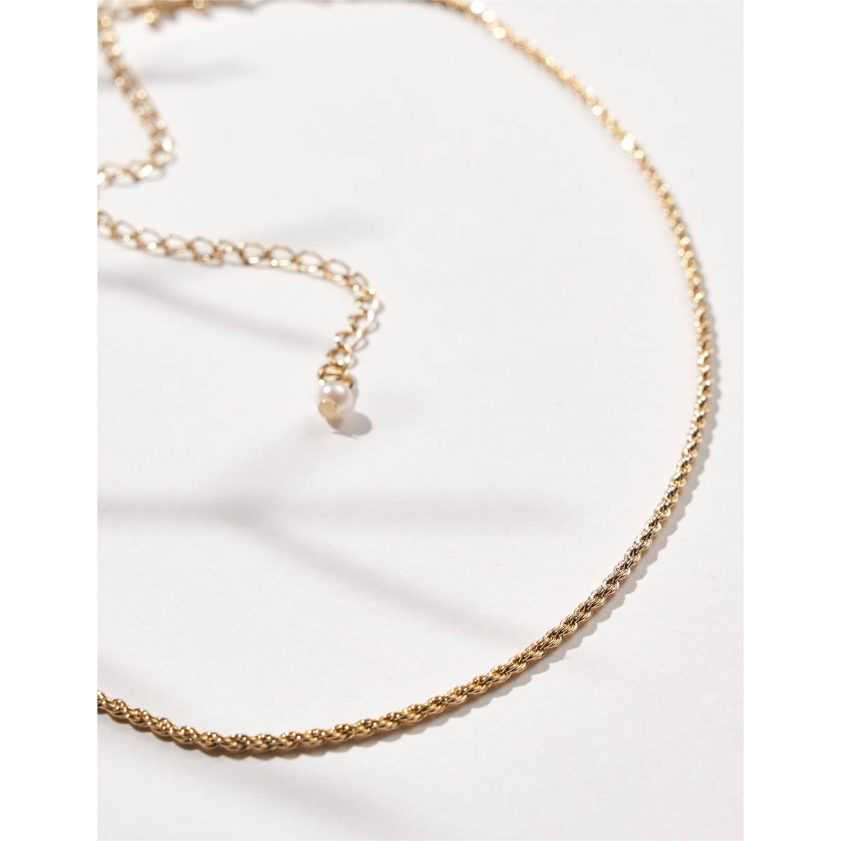 Colar Essential Corrente Torcida Gold Semijoia Dourado 3