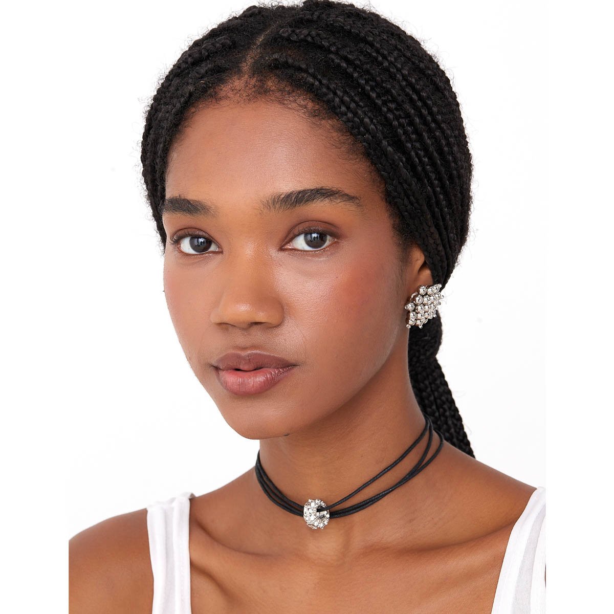 Colar Elegance Rondela Brilhante Preto 2