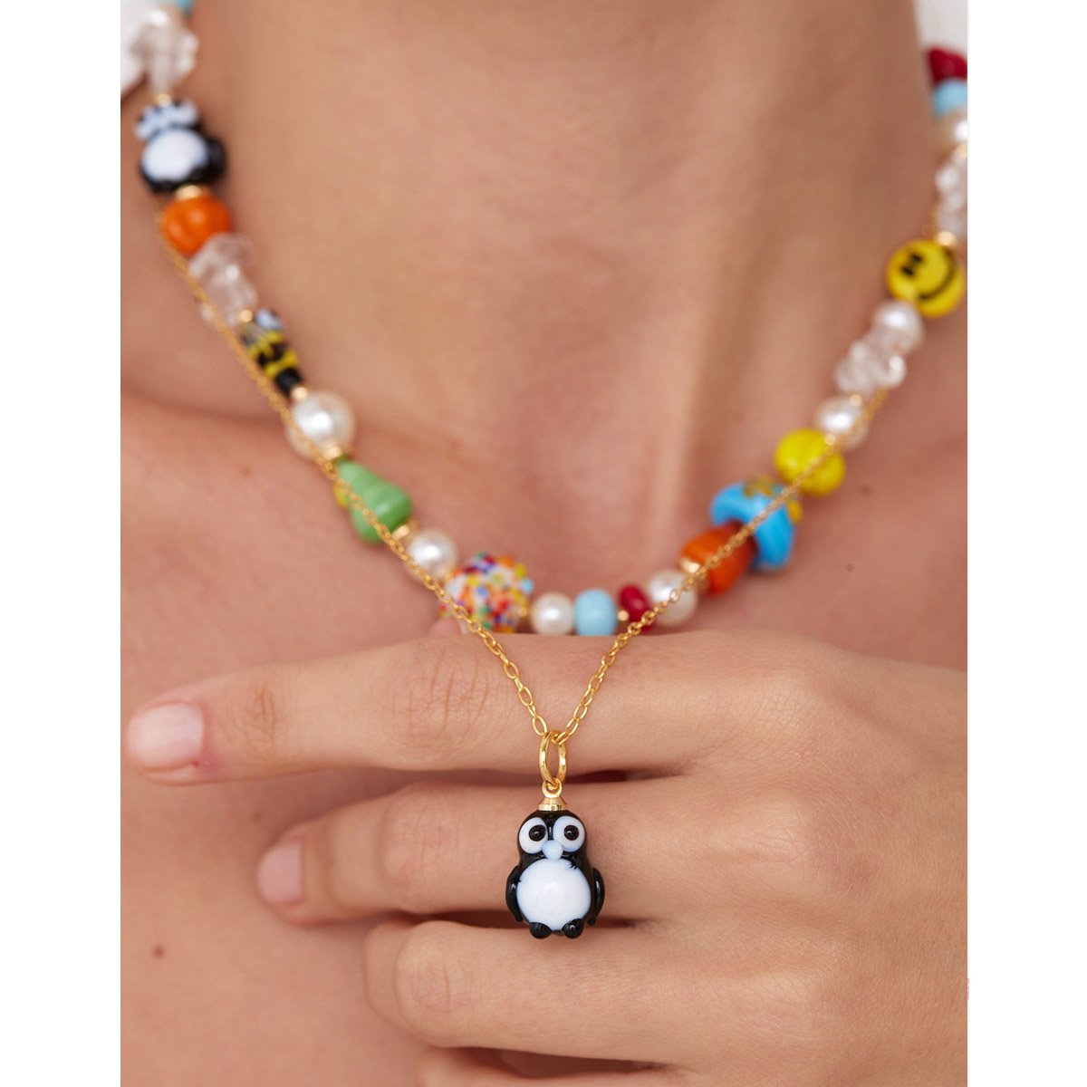 Colar Happy Zone com Banho Dourado Dourado 3