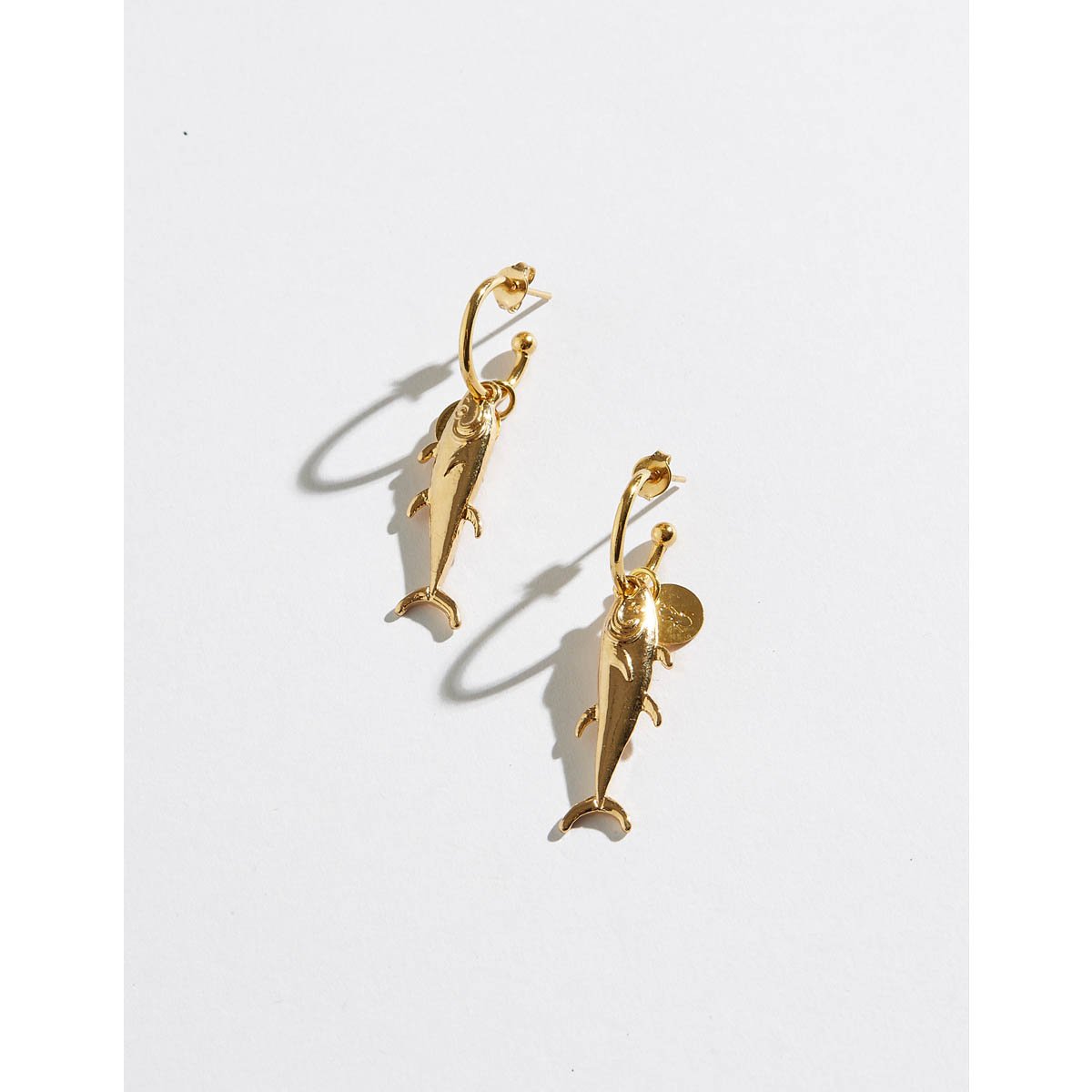 Brinco Ahi com Banho Dourado Dourado 3