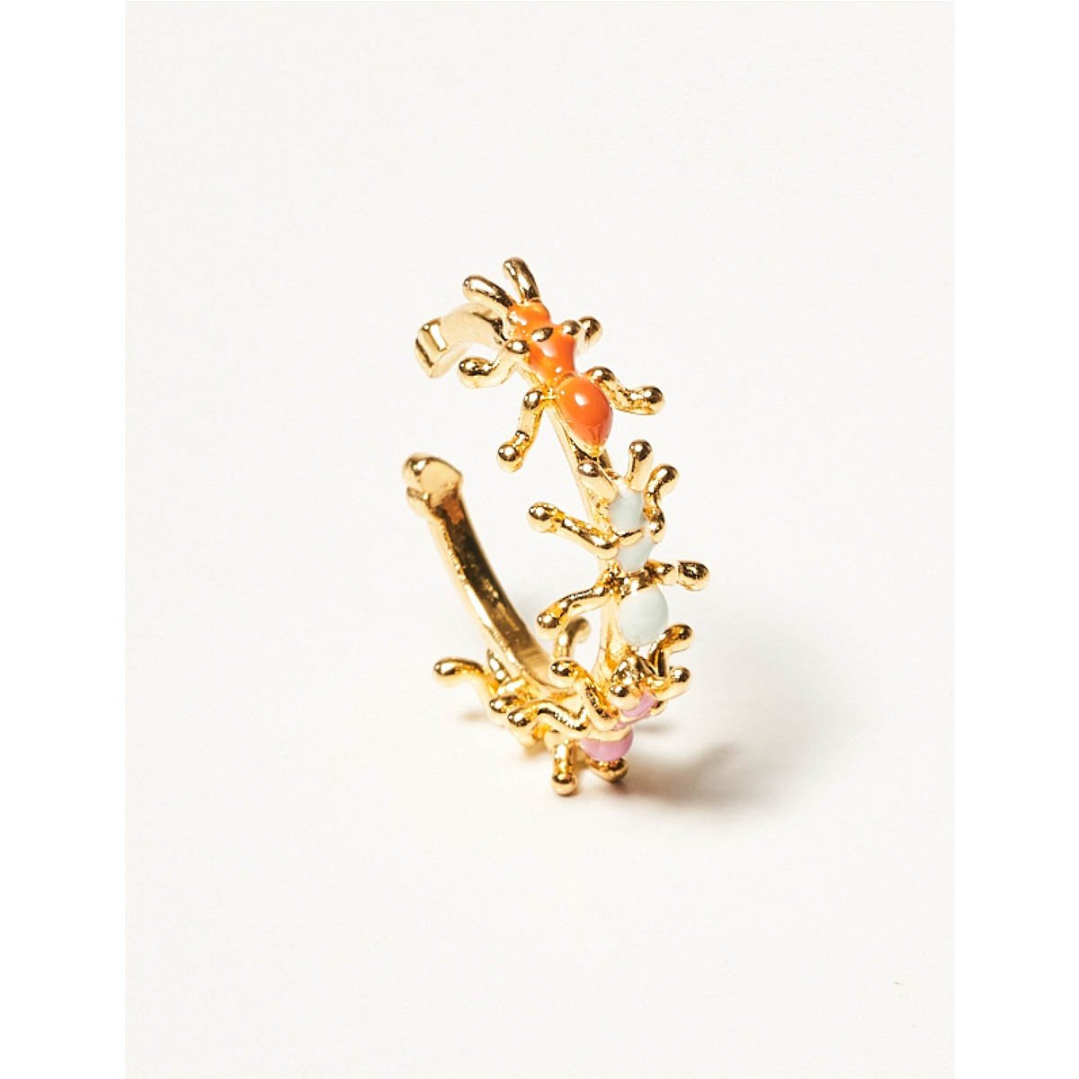 Anel Formigas Colorful Banhado a Ouro 18k - Semijoia Dourado 3