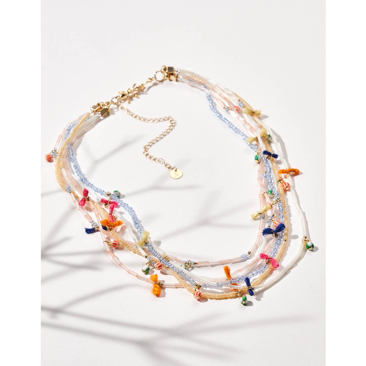 Colar Cotton Candy Canutilhos com Banho Dourado