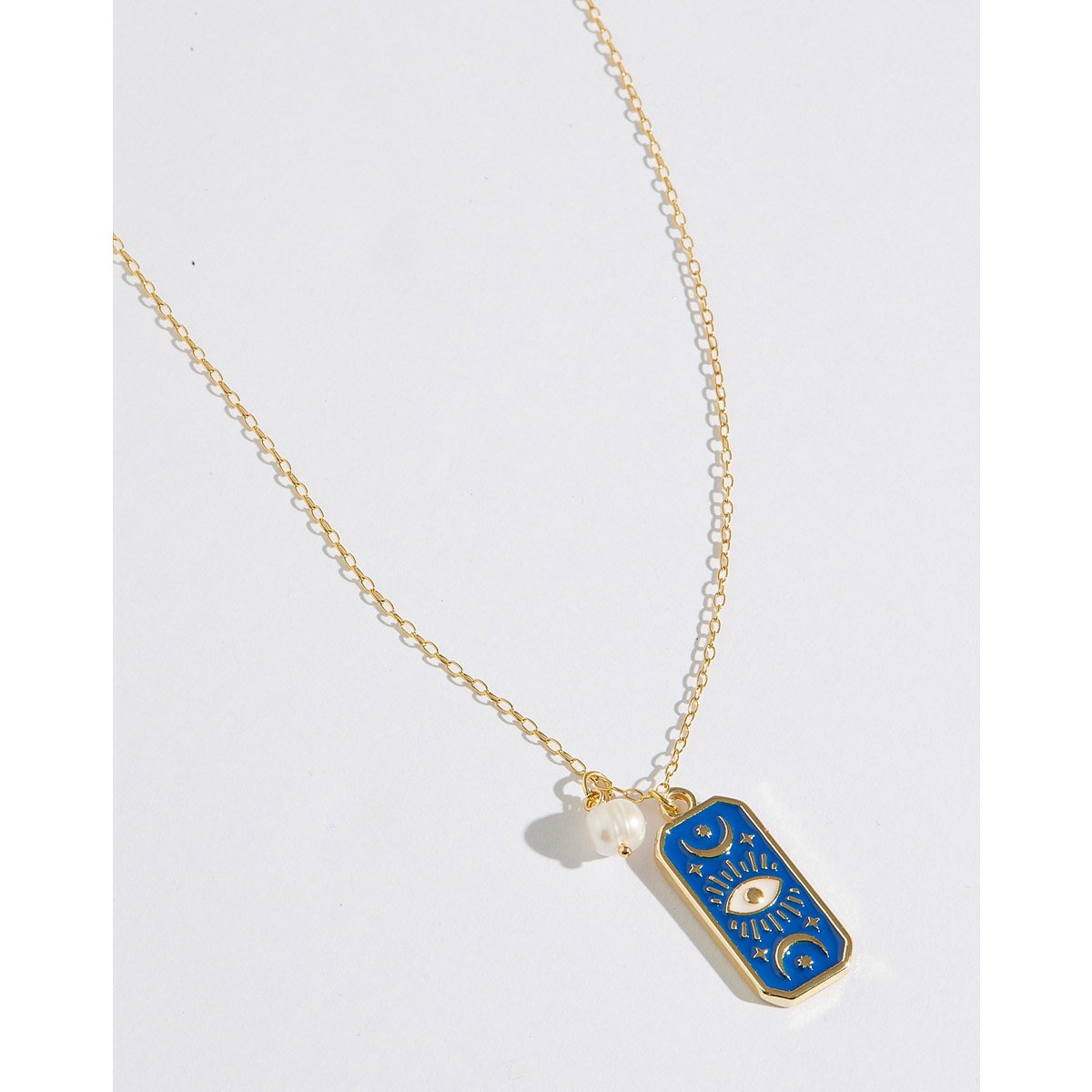 Colar Mystic Long Eye com Banho Dourado Dourado 5