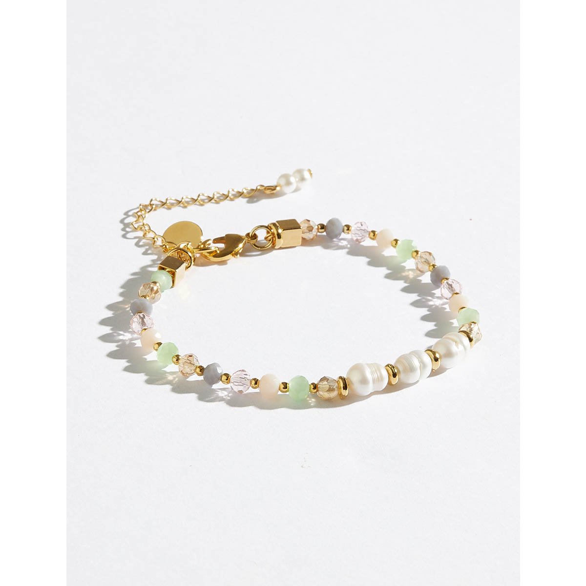 Pulseira Candy Pearls com Banho Dourado Dourado 5