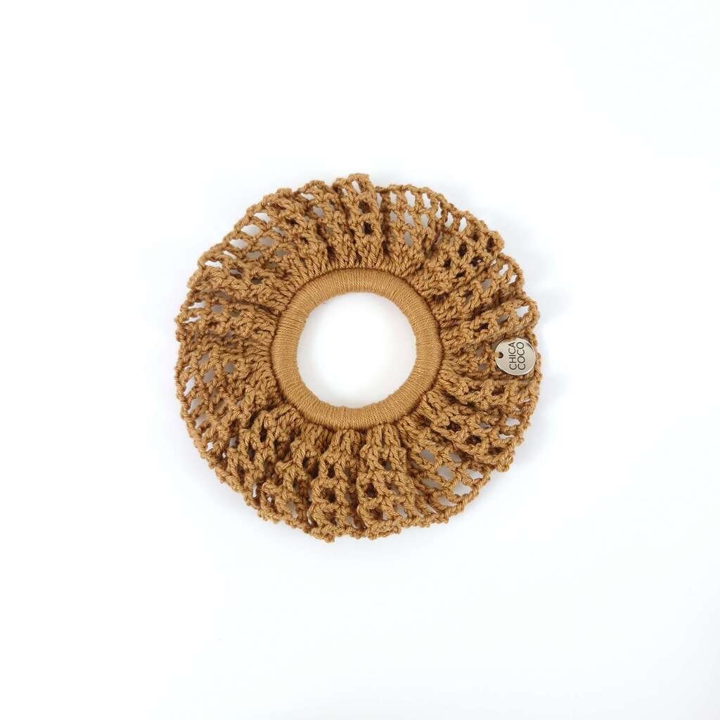 Scrunchie Redinha em Crochê Craft