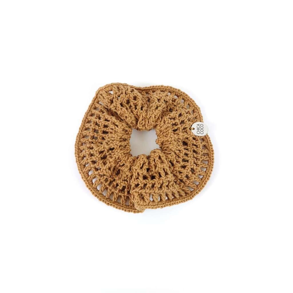 Scrunchie Redinha Dupla em Crochê Craft
