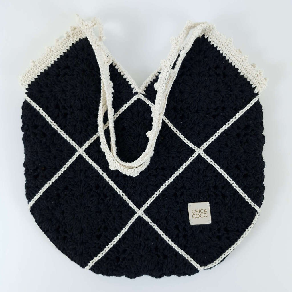 Bolsa Elisabeth Preta com Off White Preto 2