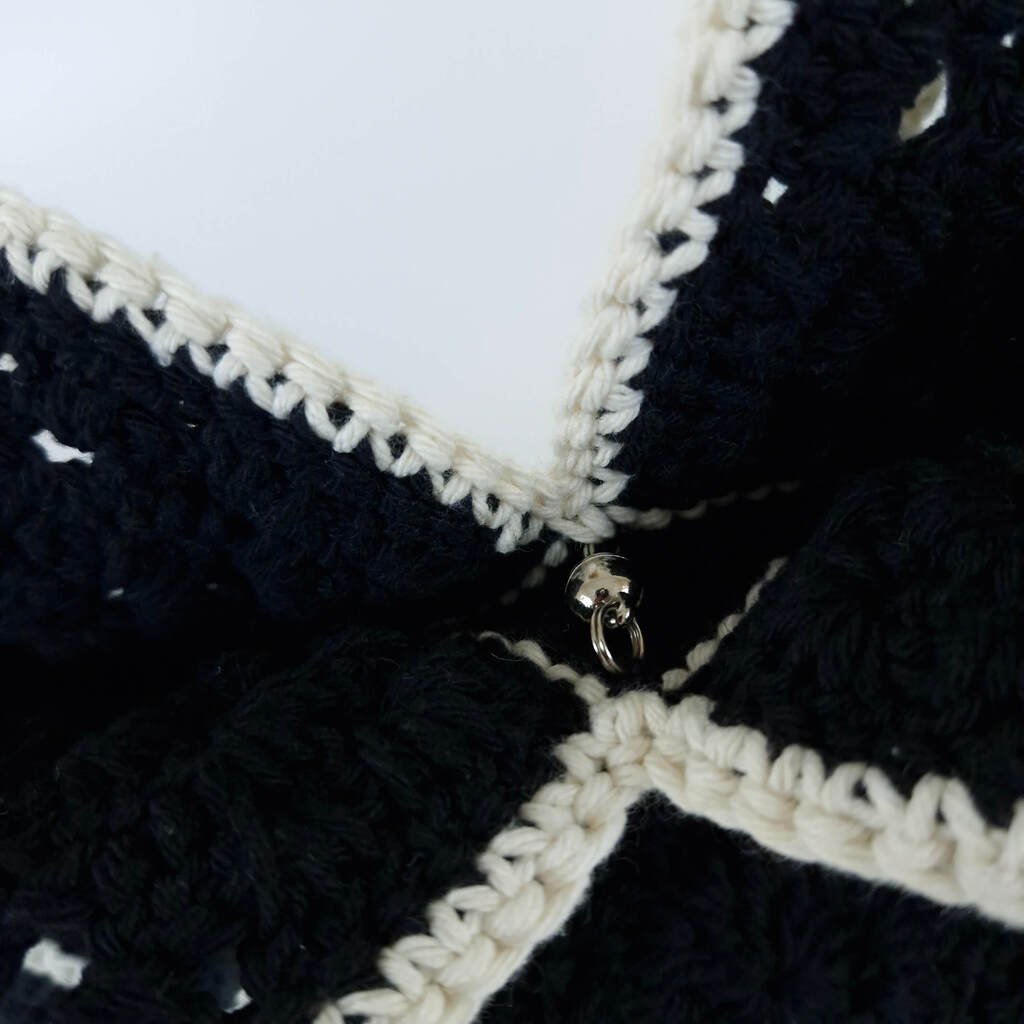 Bolsa Elisabeth Preta com Off White Preto 4