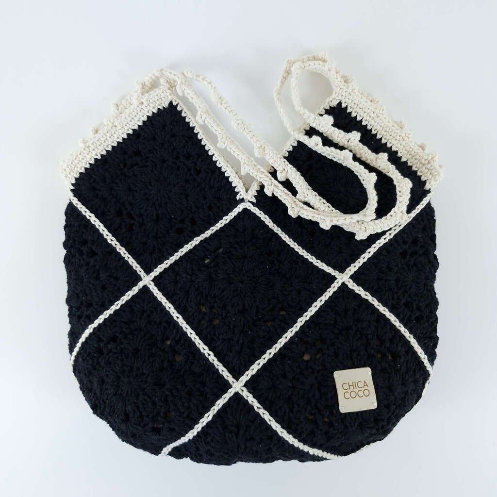 Bolsa Elisabeth Preta com Off White Preto 5