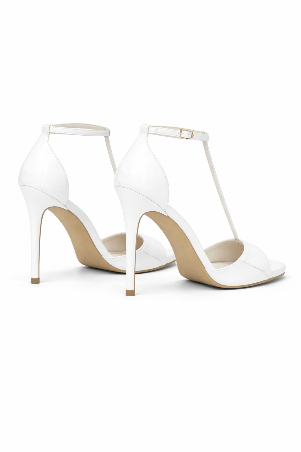 Sandalia Isadora Salto Alto Fino Branca Verniz Queops Branco 4