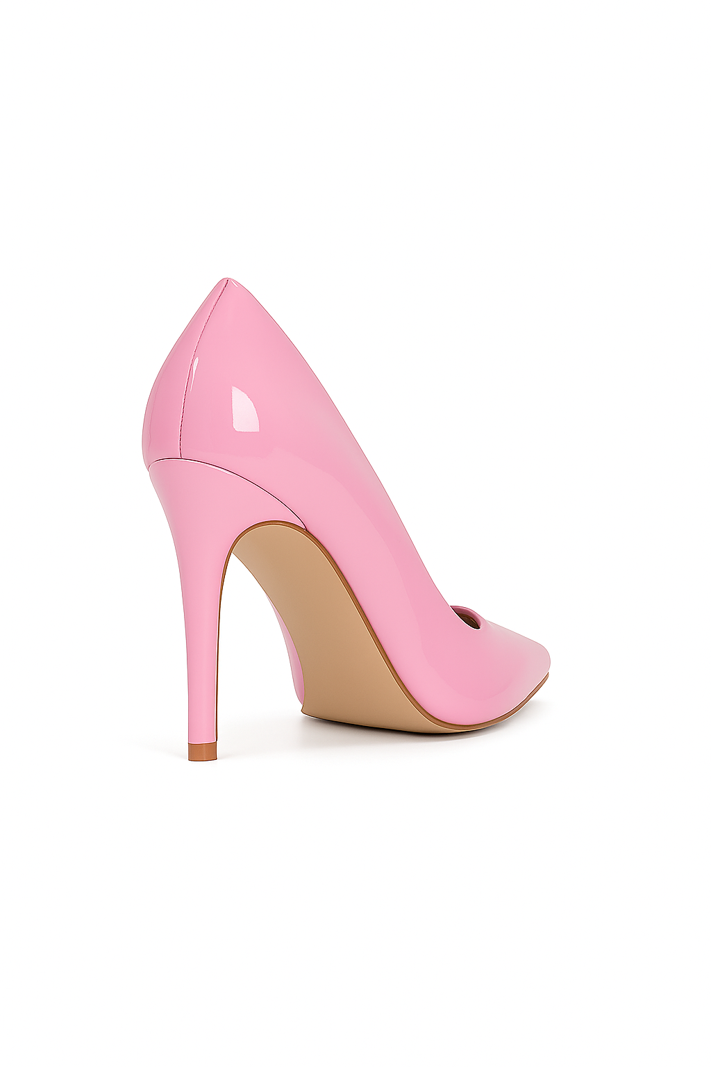 Sapato Scarpin Queops Verniz Rosa Bale Salto Fino Rosa 4