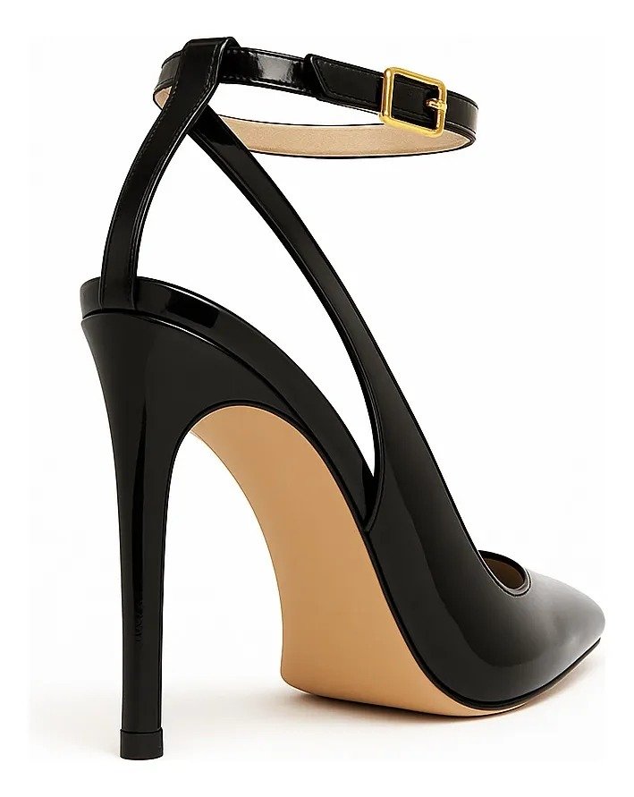 Scarpin Lolla Preto Verniz Queops Preto 3