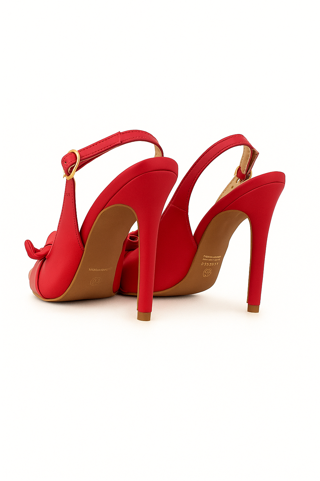 Scarpin Slingback Vermelho Salto Alto Anne Vermelho 2