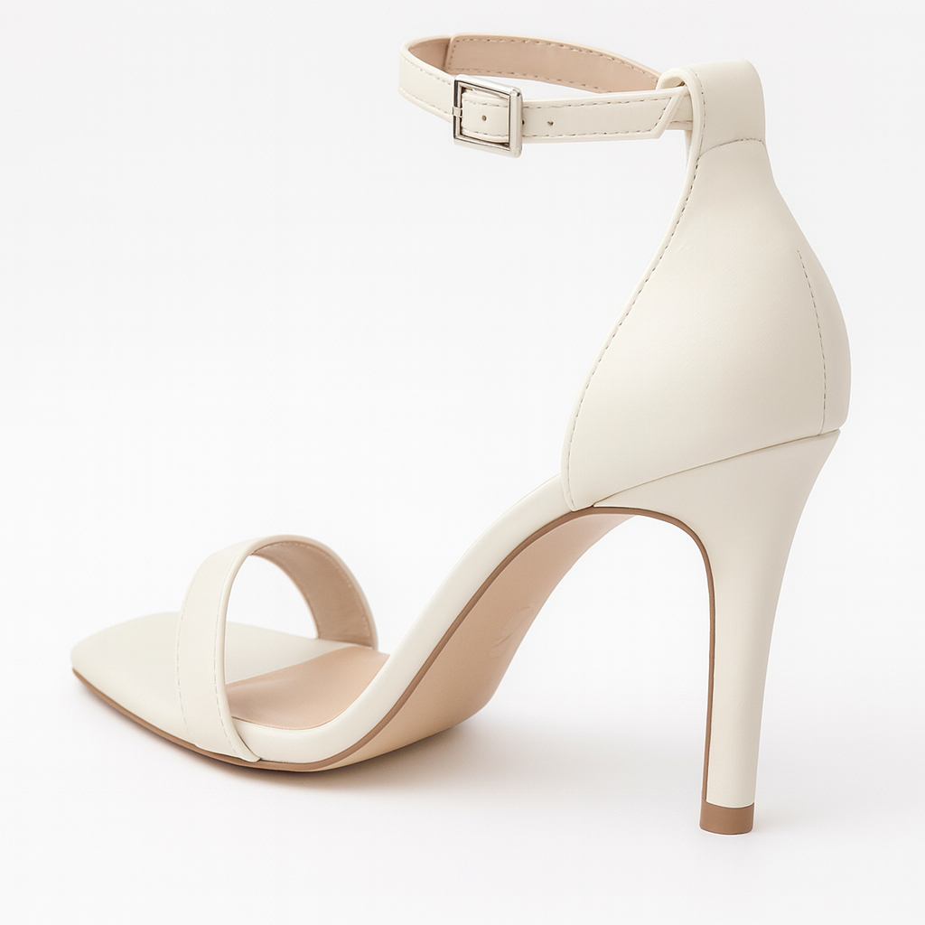 Sandalia Alice Off White Salto Alto Fino Queops Branco 2