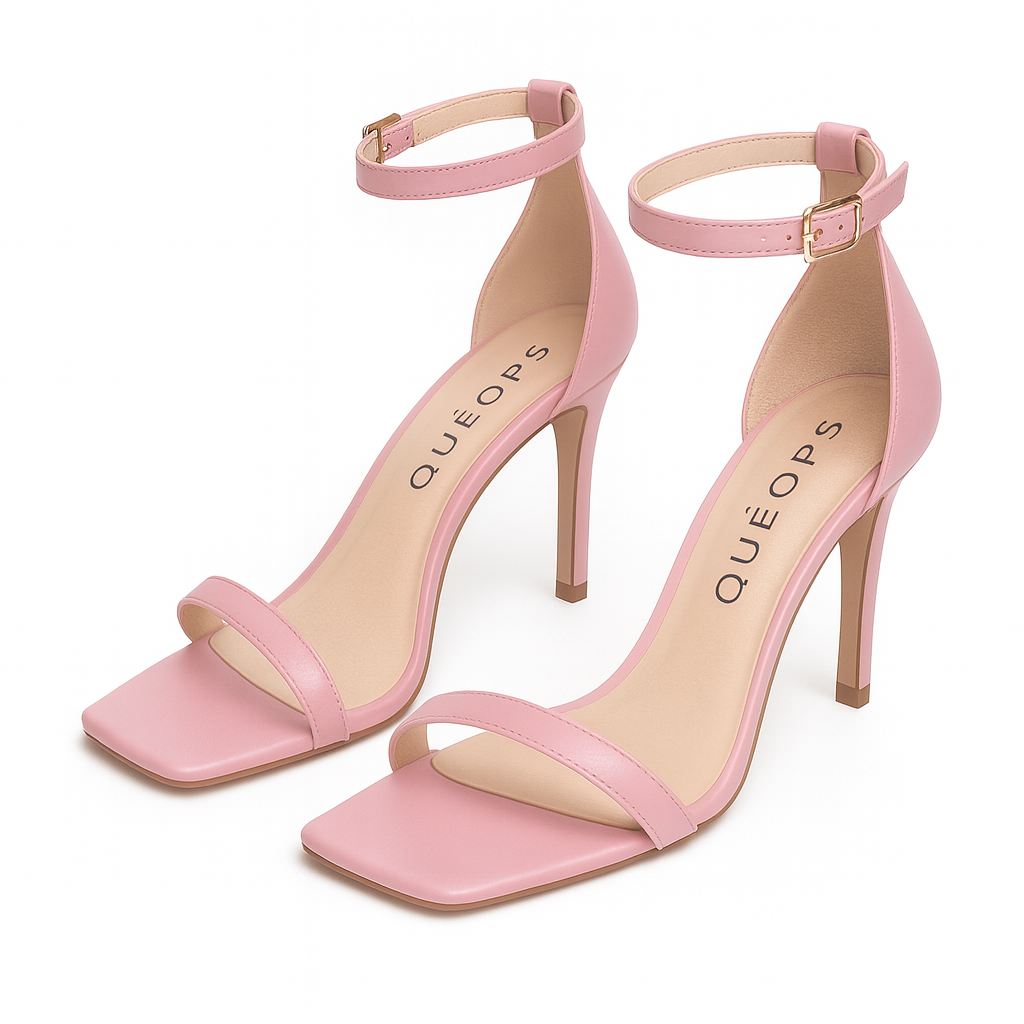 Sandalia Alice Rosa Salto Alto Fino Queops Rosa 3