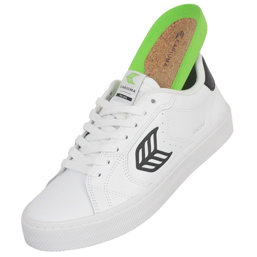 Tênis Cariuma Salvas White Leather Black Branco 4