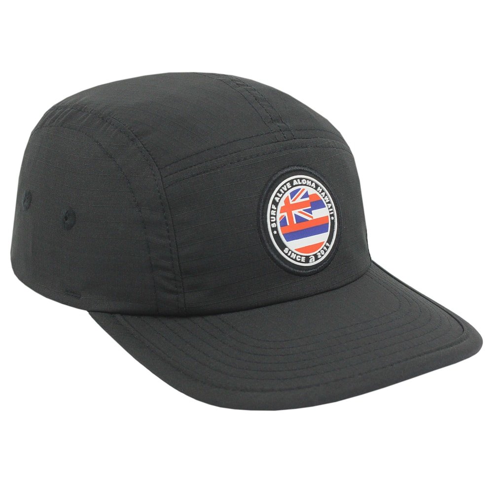Boné Surf Alive Five Panel Aloha Hawaii Black Preto 3