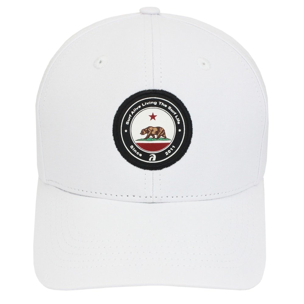 Boné Surf Alive California Republic Branco Branco 2