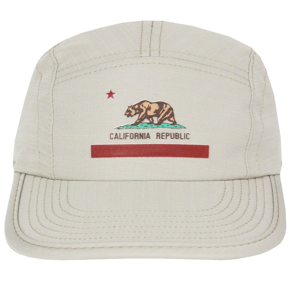 Boné Surf Alive Five Panel California Republic Beige Bege 2