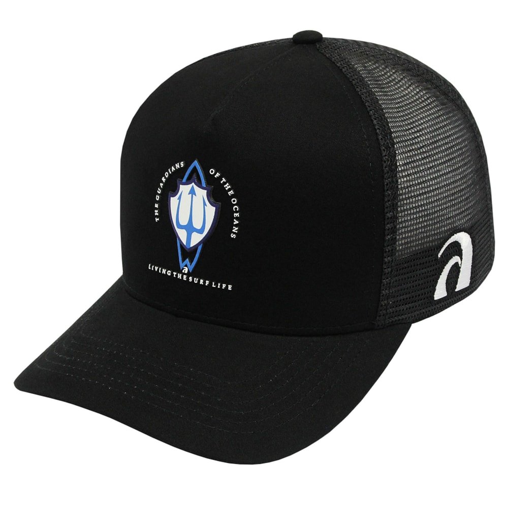 Boné Surf Alive The Guardians Of The Oceans Trucker Black Preto 1