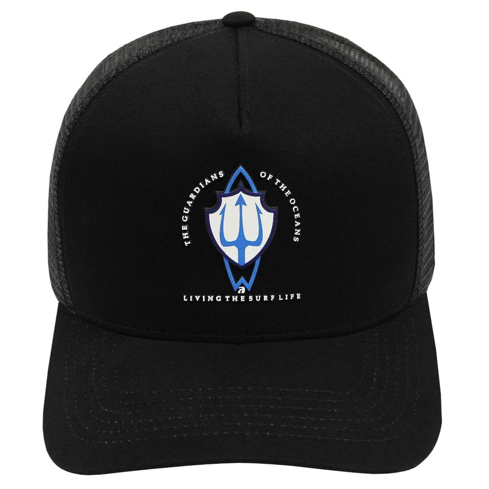 Boné Surf Alive The Guardians Of The Oceans Trucker Black Preto 2