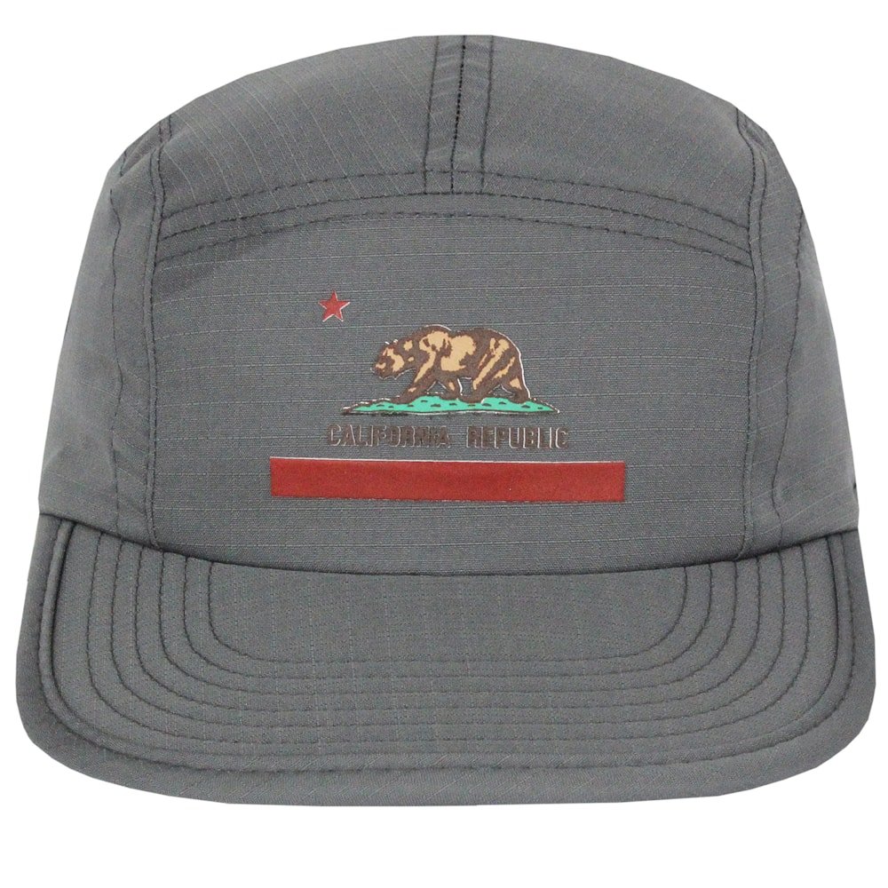 Boné Surf Alive Five Panel California Republic Grey Cinza 2