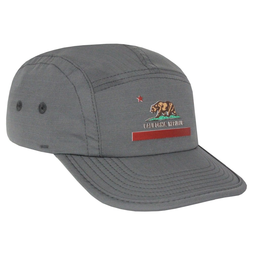 Boné Surf Alive Five Panel California Republic Grey Cinza 3