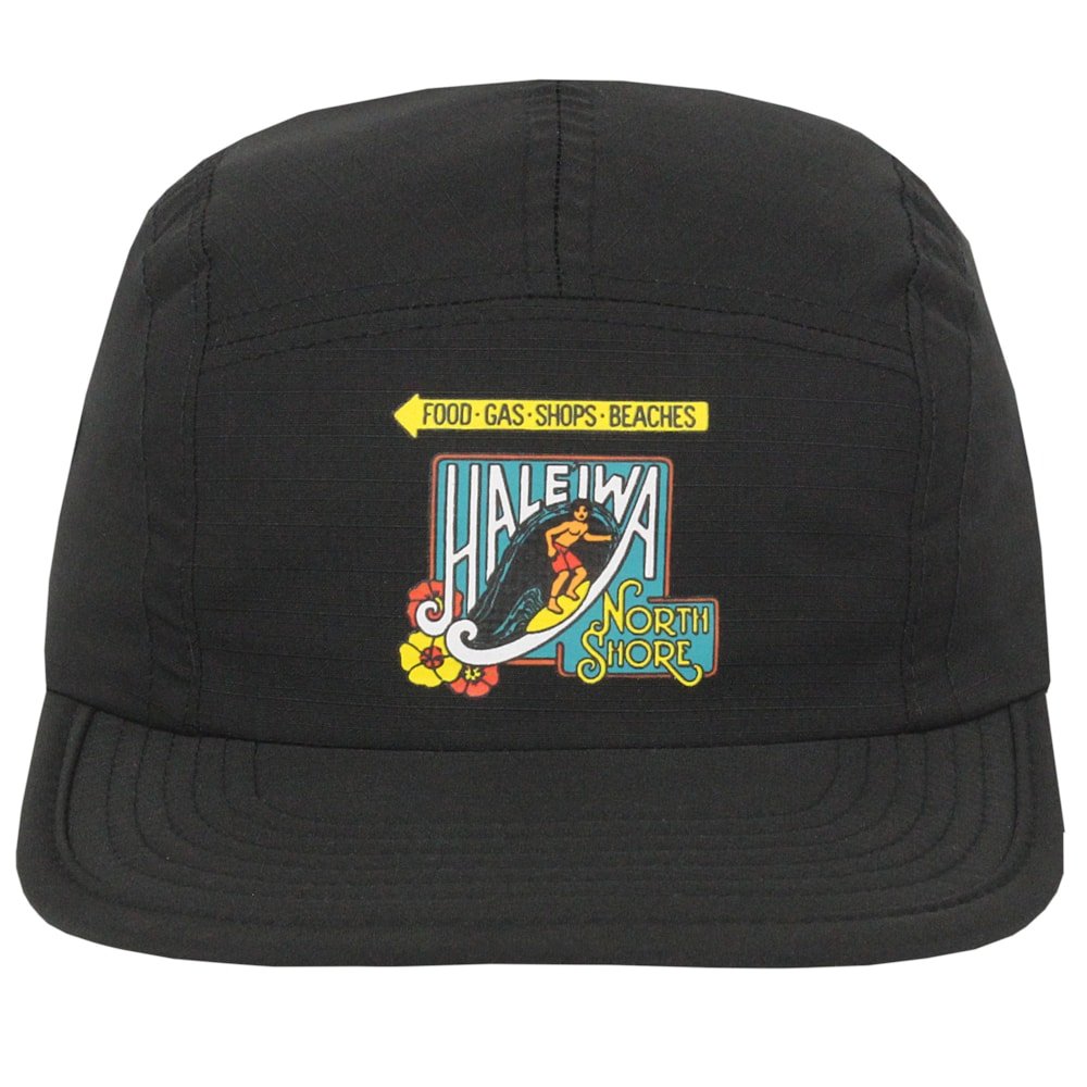Boné Surf Alive Five Panel Haleiwa Black Preto 2