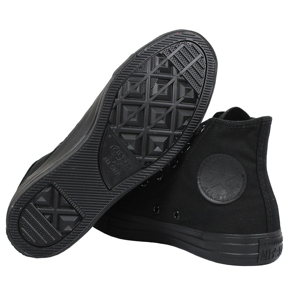 Tênis Converse Chuck Taylor All Star Hi Monocrome Preto