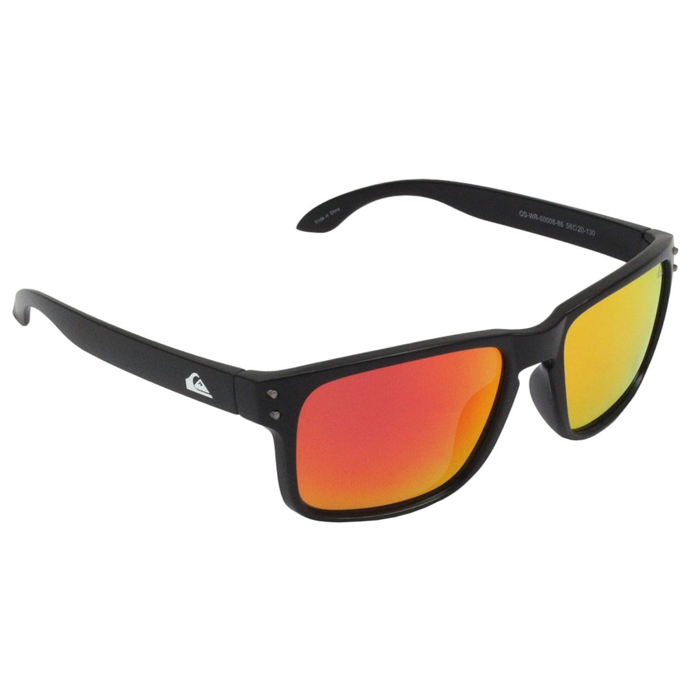 Óculos de Sol Quiksilver Biarritiz Preto Vermelho Espelhado Preto 3