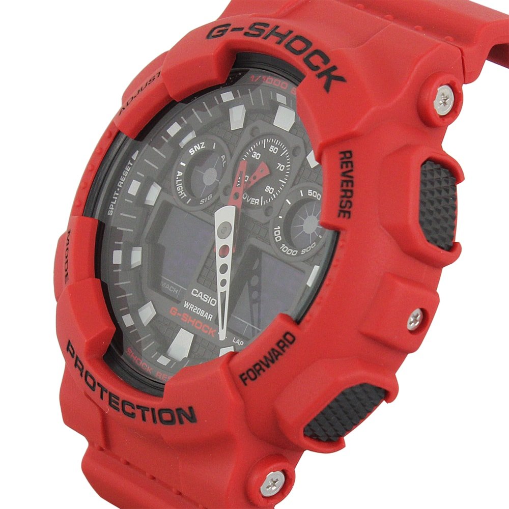 Relógio G-Shock GA-100B-4ADR Vermelho 2