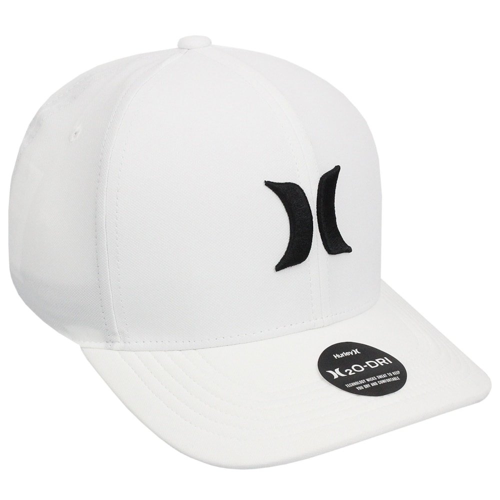 Boné Hurley Icon Branco Branco 3
