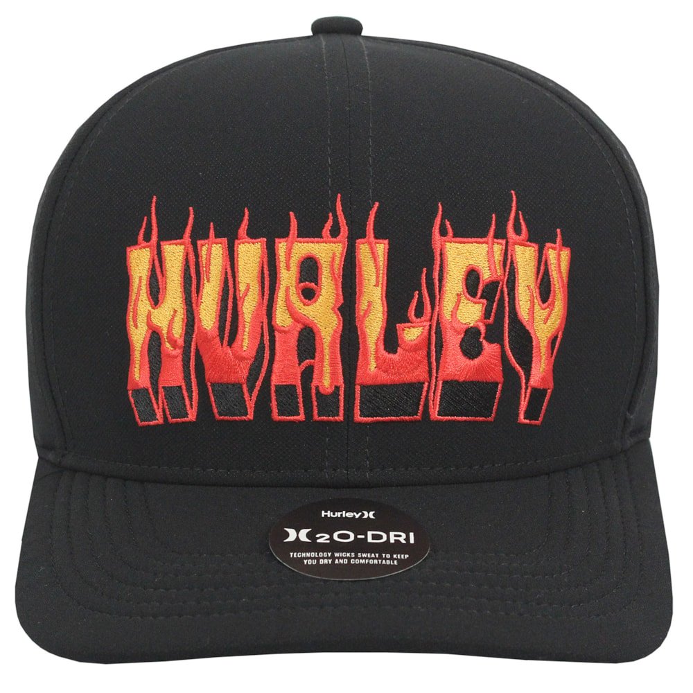Boné Hurley Flame Preto Preto 2
