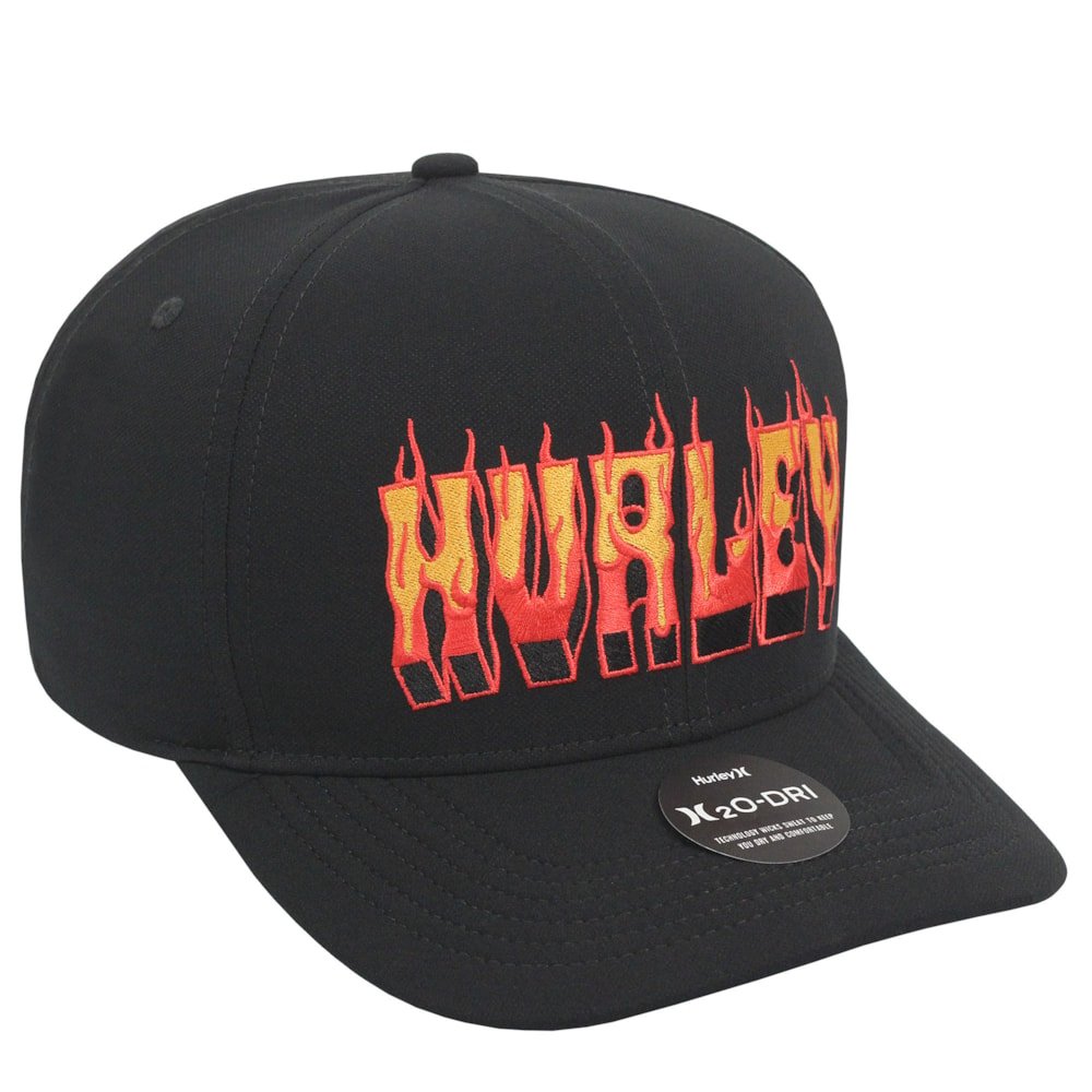 Boné Hurley Flame Preto Preto 3