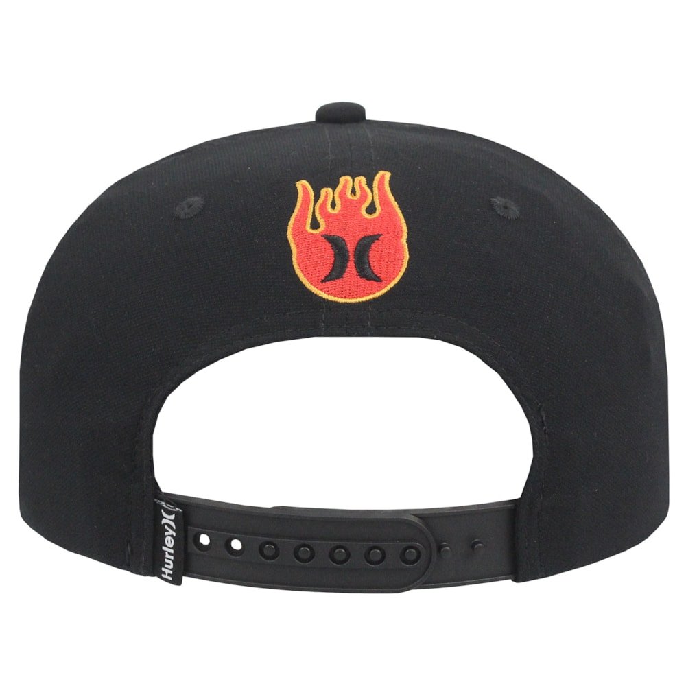 Boné Hurley Flame Preto Preto 4