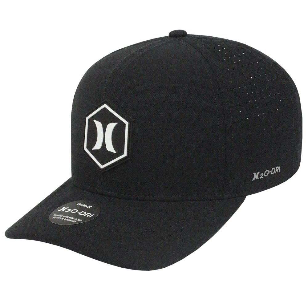 Boné Hurley Hexa Preto Importado