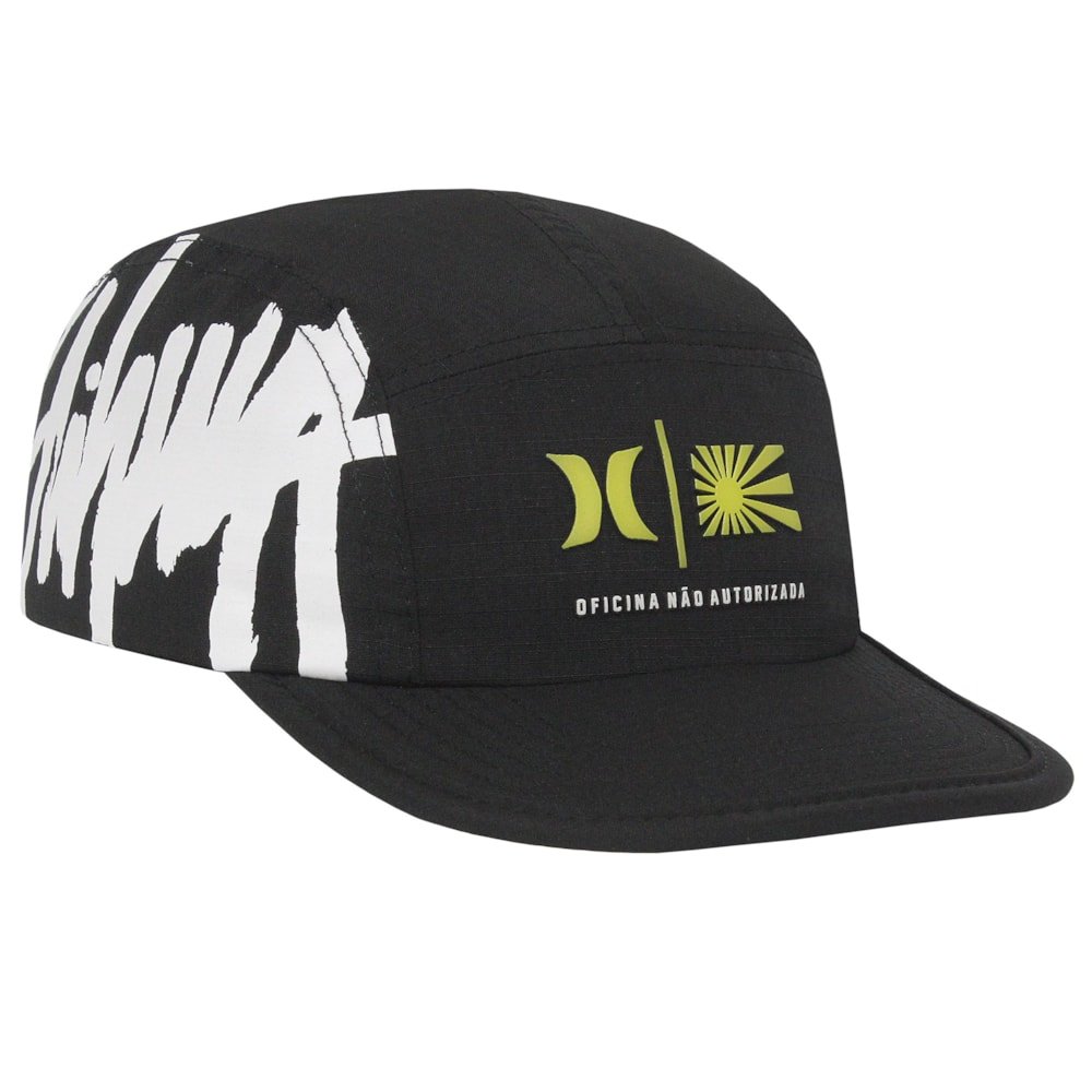 Boné Hurley x Shibuya Signature Five Panel Black Preto 3