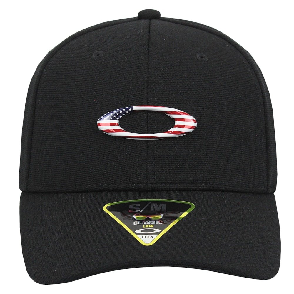 Boné Oakley Tincan Black American Flag Preto 2