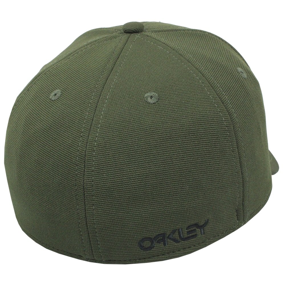 Boné Oakley 6 Panel Stretch Metallic Hat New Dark Brush Verde 3