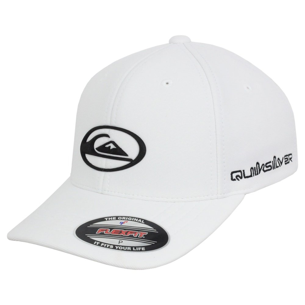Boné Quiksilver Domed Logo Checker White Importado