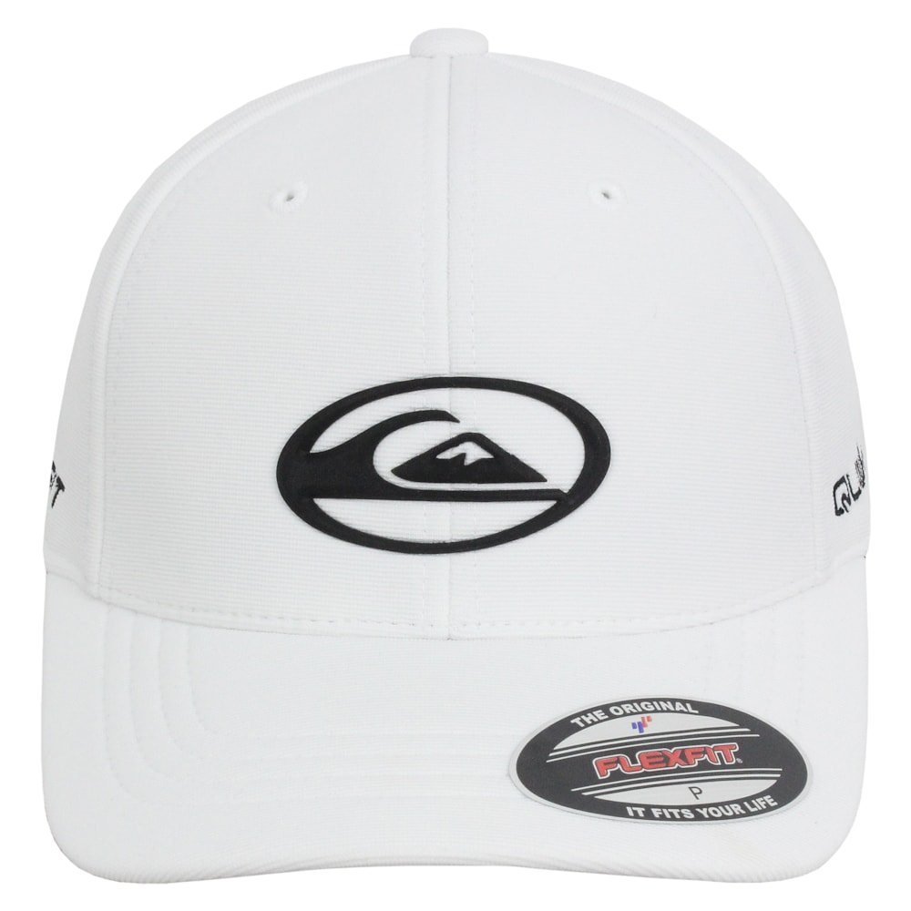 Boné Quiksilver Domed Logo Checker White Importado Branco 2