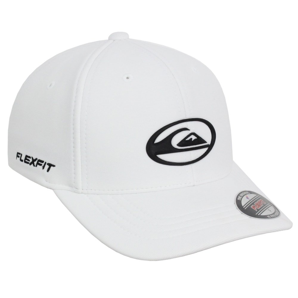 Boné Quiksilver Domed Logo Checker White Importado Branco 3